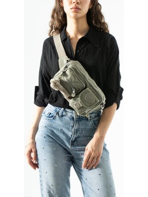 Baginn Unisex Bel Çantası Free Bag Klinkır Kumaş Postacı Omuz Çantası Fonksiyonel Kullanım Çapraz Askılı