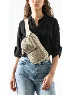 Baginn Unisex Bel Çantası Free Bag Klinkır Kumaş Postacı Omuz Çantası Fonksiyonel Kullanım Çapraz Askılı