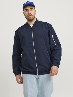 Jack & Jones Jack Jones Büyük Beden Erkek Bomber Ceket 12173990