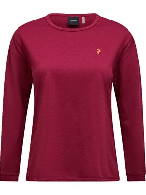 Peak Performance W Traıl Ls Kadın Günlük Uzun Kollu Tişört G79359090T Kırmızı