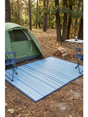 Dekozer Esterilla Katlanabilir Hasır Kilim Mat | Çift Taraflı-Plaj-Piknik-Kamp-Bahçe-Balkon-Teras-Karavan
