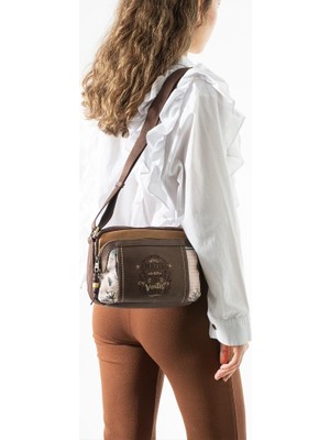 Baginn Retro Amazing Ventis Kadın Postacı Çanta 27*18 cm Suni Deri Omuz Çantası Çok Cepli Vegan Deri