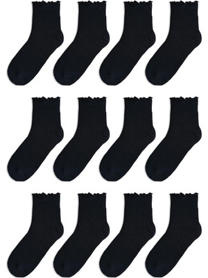 QUALITY WALKING Monochrome Series Soket Çorap 12'li Set