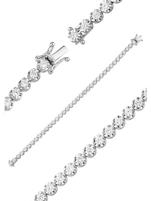 İryum 2.69ct (E-F vs) Pırlanta Suyolu Bileklik