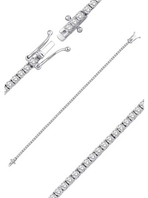 İryum 2.25ct (G-H vs) Suyolu Pırlanta Bileklik