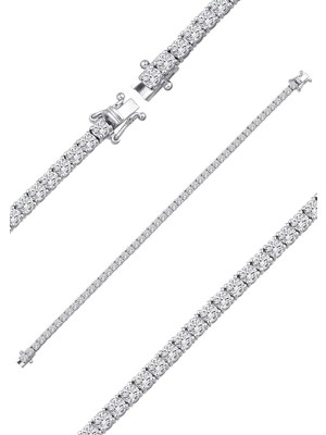 İryum 4.44ct (E-F vs) Pırlanta Suyolu Bileklik