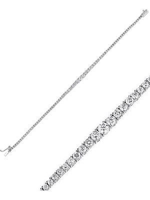 İryum 1.60ct (E-F vs) Pırlanta Süzme Suyolu Bileklik