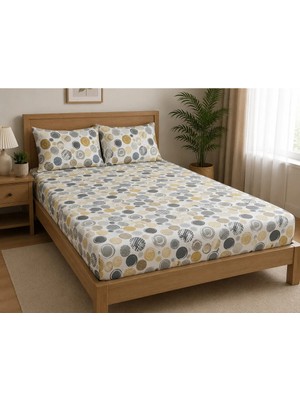 Pınarhome collection %100 Organik Pamuk Kumaş Lastikli Çarşaf+Yastık Kılıfı***köşe Derinliği 28-30 Cm***\\\yeni Sezon///