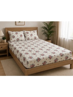 Pınarhome collection %100 Organik Pamuk Kumaş Lastikli Çarşaf+Yastık Kılıfı***köşe Derinliği 28-30 Cm***\\\yeni Sezon///