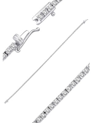 İryum 1.10ct (E-F vs) Pırlanta Suyolu Bileklik