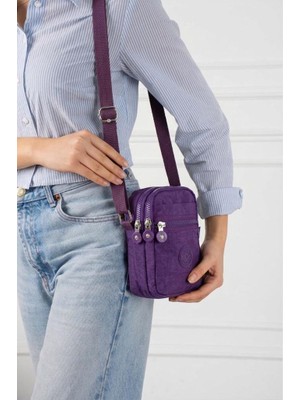 Baginn Klinkır Telefon Çantası Mini Postacı Çanta 22*12 cm Çapraz Askılı Omuz Çantası Günlük Hafif Çanta