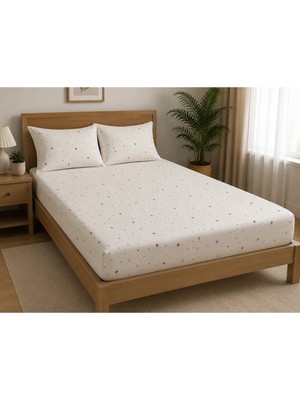 Pınarhome collection %100 Organik Pamuk Kumaş Lastikli Çarşaf+Yastık Kılıfı***köşe Derinliği 28-30 Cm***\\\yeni Sezon///