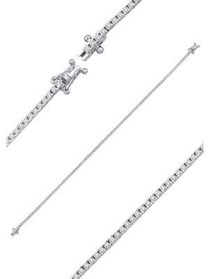 İryum 1.23ct (G-H vs) Pırlanta Suyolu Bileklik