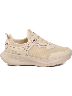 Ruffon Bej-Kahve Fileli Hafif Kadın Spor Ayakkabı 1050 Z