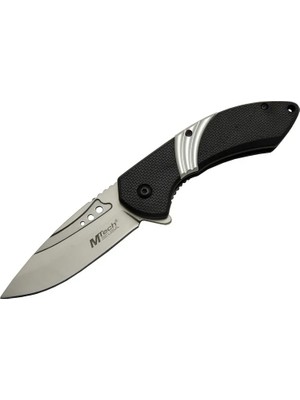 bebekokusu Mtech 4214 Beyaz Kamp Çakı 20CM- Yarı Otomatik, Kemerlikli, Oluklu