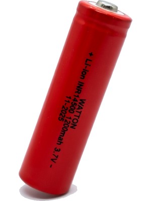 bebekokusu WT-14500 1200MAH 3.7V Li-Ion Şarj Edilebilir Pil - Kırmızı