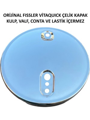 Fissler Orjinal Parlak Yüzey Çelik Kapak Vitaquick Serisi 3.5-4.5-6 L.