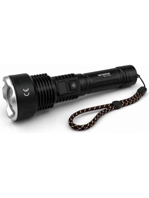 Marsilyan Wison WS-7878 30WATT 3000 Lümen Uzun Menzilli USB Type-C Şarjlı El Feneri