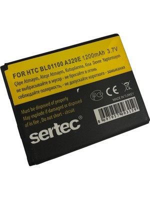 Sertec - Htc A320E / Desire C / BA-S850 Uyumlu Batarya