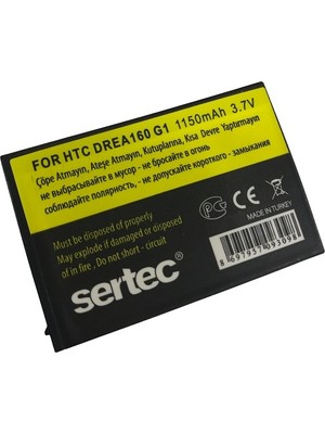 Sertec - Htc G1 Dream / DREA160 Uyumlu Batarya