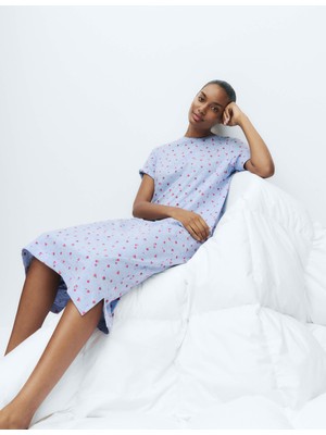 Marks & Spencer Cool Comfort Baskılı Uzun Gecelik