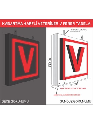 Durak Reklam Veteriner V Fener Tabela Işıklı Kutu Harfli