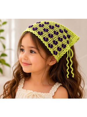 Bh Teknoloji Giyim Takı Aksesuar El Örgüsü Kız Çocuk Kelebekli Bandana