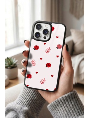 Snacase Apple iPhone 16 Pro Max Uyumlu Uğur Böceği Tasarımlı Glossy Premium Kılıf
