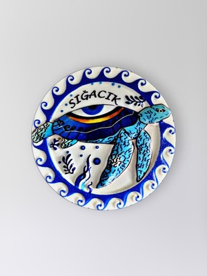 Mundy Sığacık Polyester Kabartmalı Kaplumbağalı Magnet 7 cm Dekoratif Hediyelik Buzdolabı Süsü (KOD:1293)