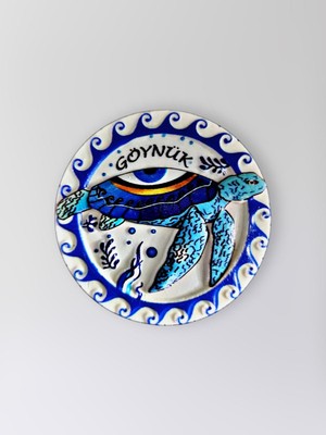 Mundy Göynük Polyester Kabartmalı Kaplumbağalı Magnet 7 cm Dekoratif Hediyelik Buzdolabı Süsü (KOD:1294)