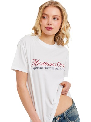 Tally Weijl Kadın Baskılı T-Shirt - STSCOPOOM14