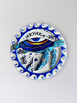 Mundy Akyaka Polyester Kabartmalı Kaplumbağalı Magnet 7 cm Dekoratif Hediyelik Buzdolabı Süsü (KOD:1299)