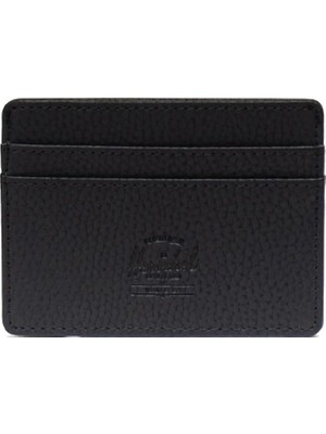 Herschel 1147-00001 Charlie Vegan Leather Rfid Siyah Üniseks - Yetişkin Tek Bedeni, Siyah, Cüzdan, S