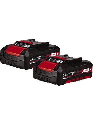 Einhell Akü Pxc-Twinpack 2,0 Ah Power X-Change (Li-Ion, 18 V, 2 Adet 2,0 Ah Akü, Tüm Pxc Cihazları I