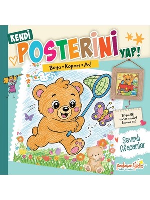 Parlayan Yıldız Kendi Posterini Yap! Boya Kopart As! Sevimli Afacanlar
