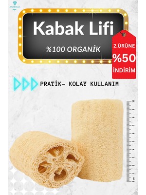 Anatolia Soap Doğal Kabak Lifi 10 cm Vücut Temizlik Kesesi Organik Doğal Lif
