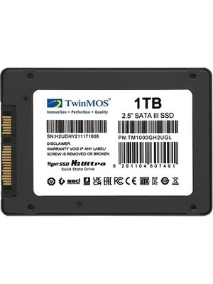 Twinmos TM1000GH2UGL 2.5 1tb Sata3 580MB-550MB/S 3dnand SSD