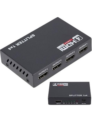 Svoria Store Rose HDMI-104 1080İ-1080P 3D 1x4 Port HDMI 1.4V Dağıtıcı Splitter Çoklayıcı