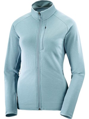 Salomon Essential Lightwarm Kadın Yeşil Fleece
