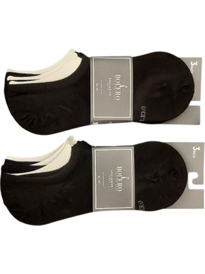 Ang-Scarf Unisex 6 Lı Yazlık Siyah Premium Görünmez Kısa Patik Çorap Seti