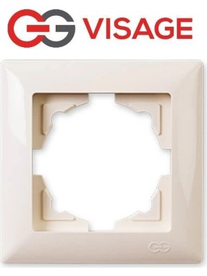 Genel Tedarik Visage Krem Tekli Çerçeve - Priz ve Anahtar Için Uyumlu Çerçeve
