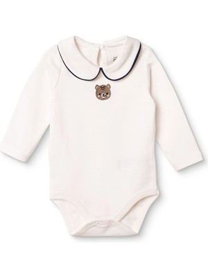Hellobaby Erkek Bebek Body Çıtçıtlı Bebe Yaka Long Sleeve