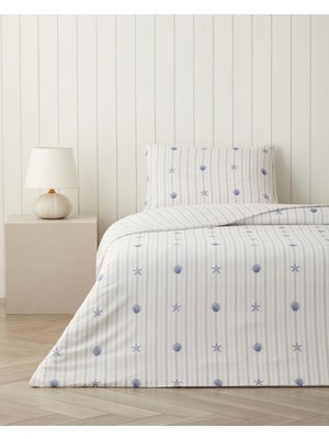 English Home Glow Shell Kolay Ütülenir Tek Kişilik Nevresim Seti 160X220 cm Açık Mavi