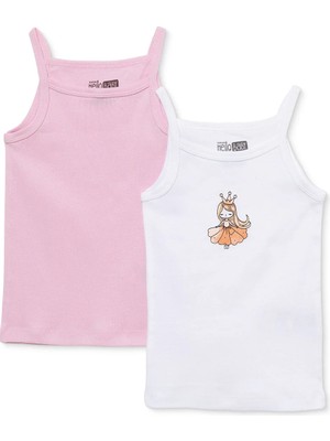 Hellobaby Kız Bebek 2li Atlet Çiçek Baskılı Strappy