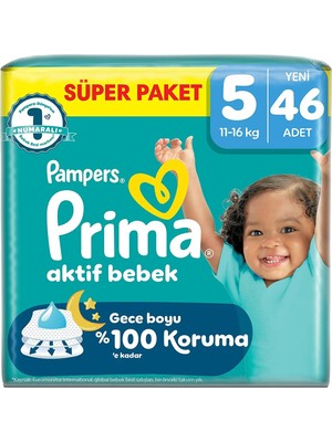 Prima Aktif Bebek 5 Beden, 46 Adet