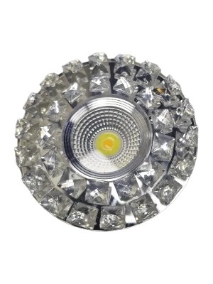 Genel Tedarik Sunled 8202 Cam Spot Kasası 5W Beyaz Işık LED Çerçeveli Günışığı - Priz ve Anahtar Için Uyumlu Çerçeve