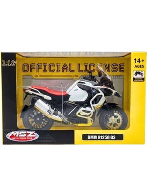 Genel Tedarik 1/12 Bmw R1250GS Model Motosiklet