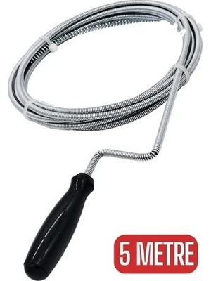 Genel Tedarik 5 Metre Spiral Gider Boru Açıcı 717211