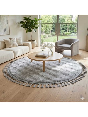 Altun Carpet Babilyuvarlak Pelüş Ponpon Saçaklı 1.3 ml  Hav Yüksekliği Var 2.2 Kalınlık