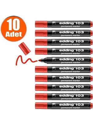 Edding Eddıngpermanentmarker Kırmızı 10LU